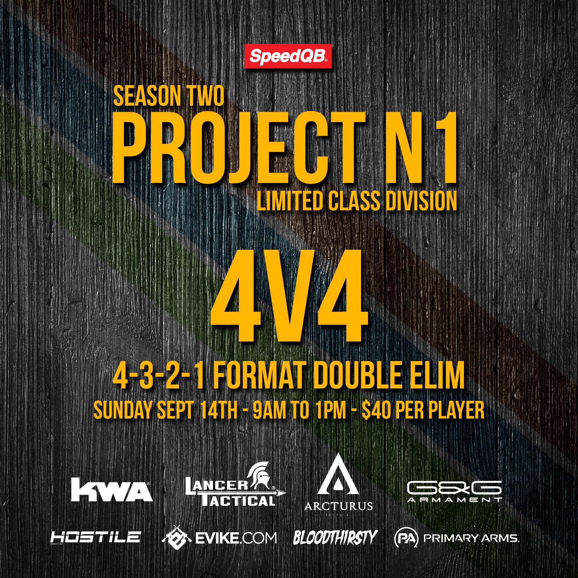 SEPT 14 - SPEEDQB LIMITED EVENT 5 - PROJECT N1