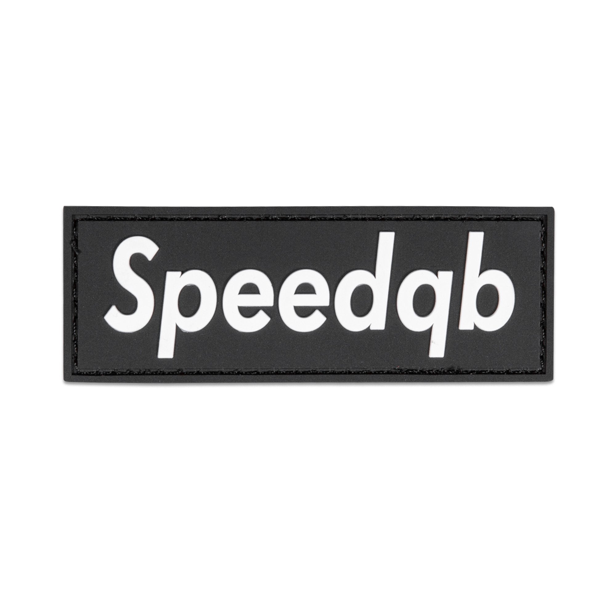SPEEDQB BOX LOGO PVC PATCH - BLACK