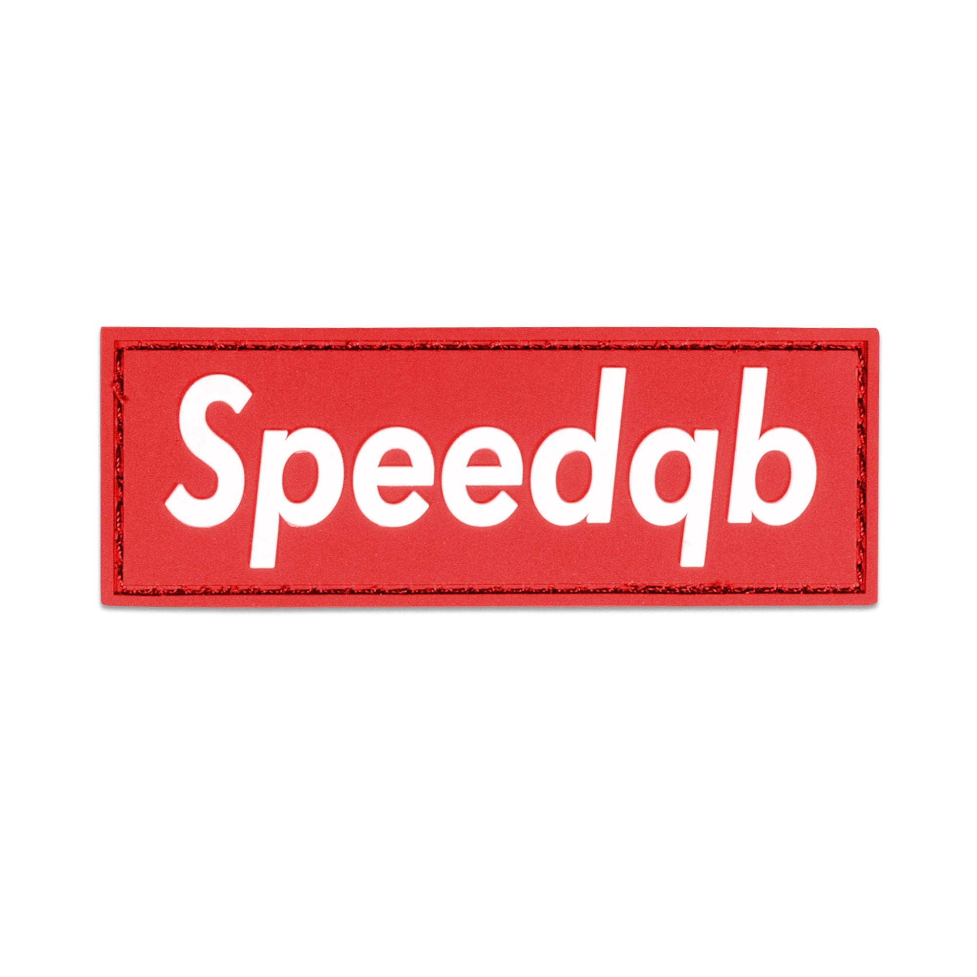 SPEEDQB BOX LOGO PVC PATCH - RED