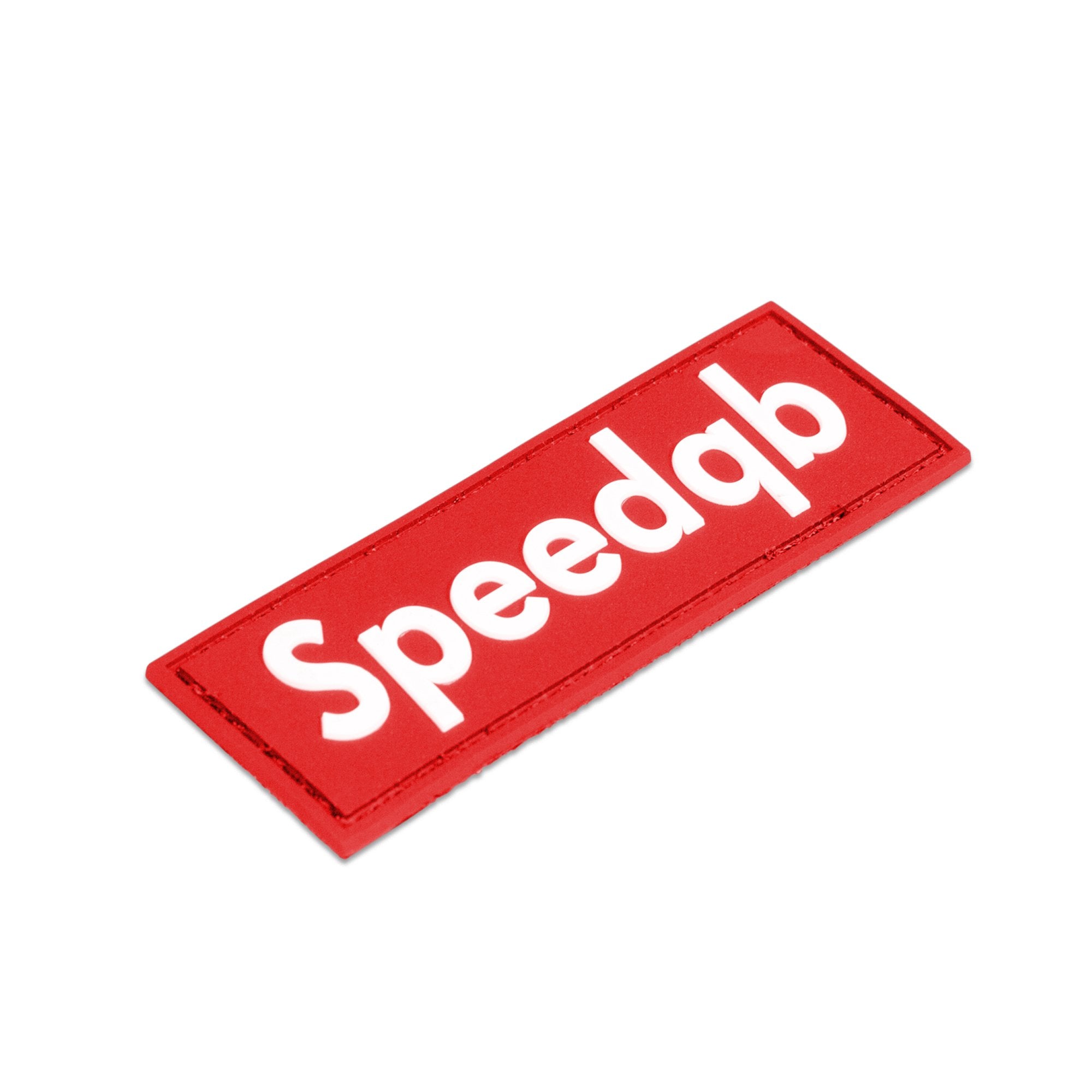 SPEEDQB BOX LOGO PVC PATCH - RED