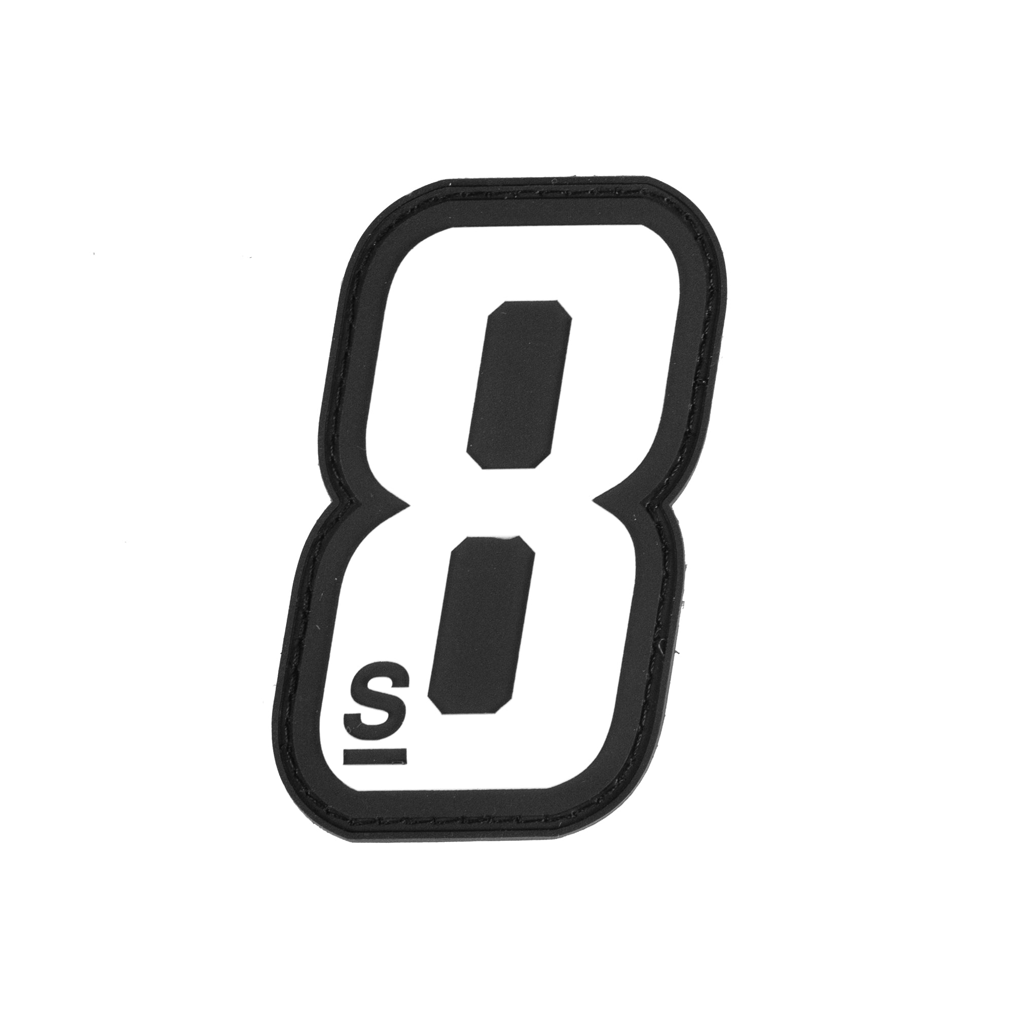 NUMBERS PATCH 8 – WHITE/DRP GLOW