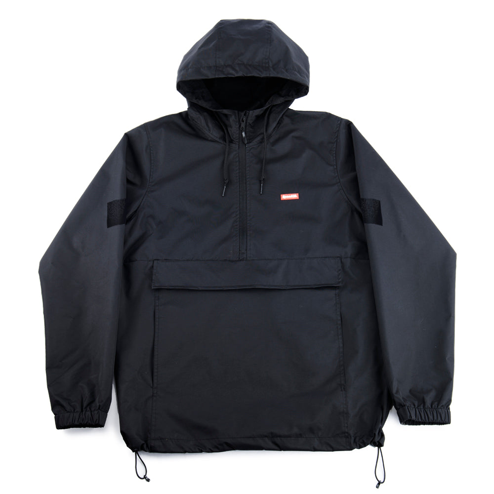 SPEEDQB MICRO ANORAK WINDBREAKER - BLACK